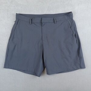 Fabletics Golf Shorts Mens 34 Gray Stretch Athletic Chino Performance